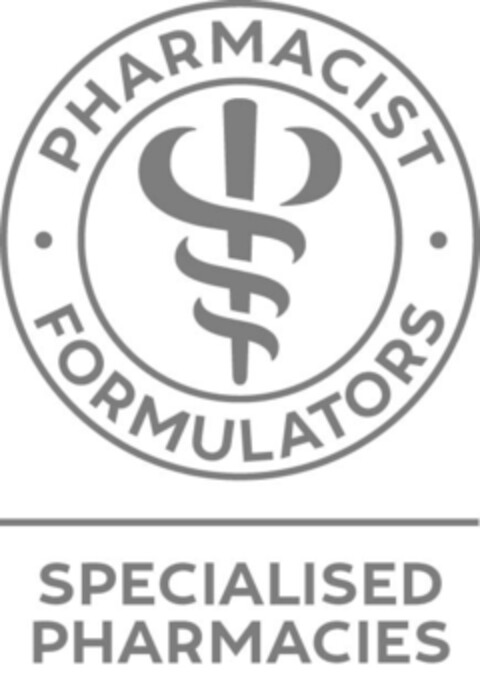 PHARMACIST FORMULATORS SPECIALISED PHARMACIES Logo (EUIPO, 05/18/2018)