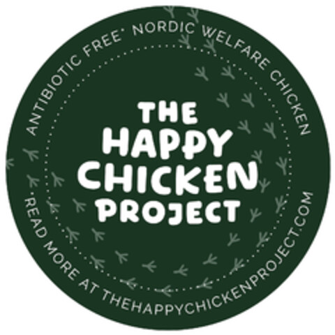 THE  HAPPY CHICKEN PROJECT ANTIBIOTIC FREE WELFARE CHICKEN Logo (EUIPO, 23.05.2019)