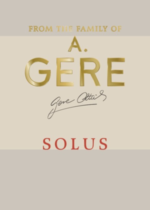 From The Family of A. Gere - SOLUS Logo (EUIPO, 03.07.2019)