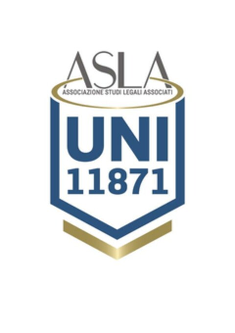 ASLA ASSOCIAZIONE STUDI LEGALI ASSOCIATI UNI 11871 Logo (EUIPO, 20.12.2022)