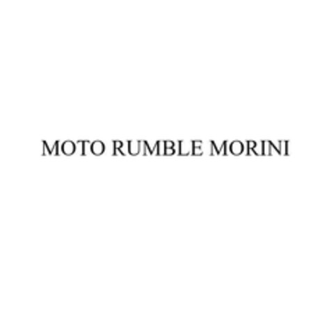 MOTO RUMBLE MORINI Logo (EUIPO, 28.10.2024)