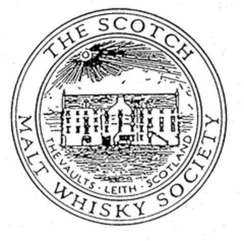 THE SCOTCH MALT WHISKY SOCIETY THE VAULTS LEITH SCOTLAND Logo (EUIPO, 04/01/1996)