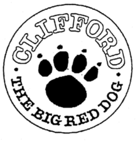 CLIFFORD THE BIG RED DOG Logo (EUIPO, 01.04.1996)