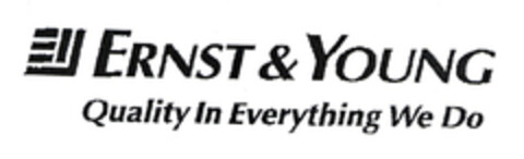 ERNST & YOUNG Quality In Everything We Do Logo (EUIPO, 08.11.2002)