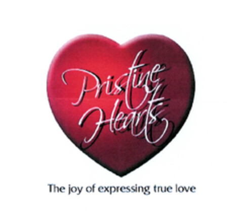 Pristine Hearts The joy of expressing true love Logo (EUIPO, 02/07/2005)