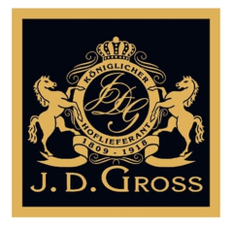 J.D. Gross KÖNIGLICHER HOFLIEFERANT Logo (EUIPO, 26.02.2007)