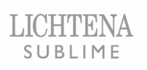 LICHTENA SUBLIME Logo (EUIPO, 05/03/2013)