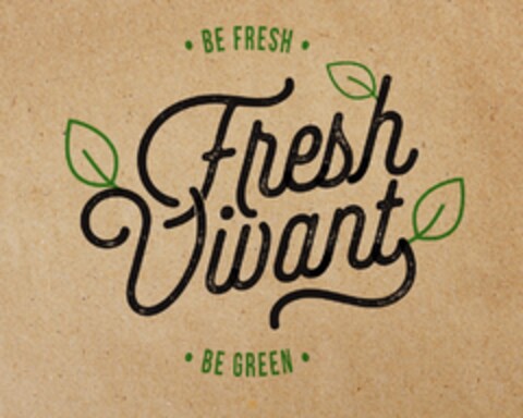 BE FRESH FRESH VIVANT BE GREEN Logo (EUIPO, 04/19/2018)