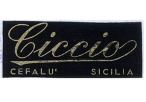 CICCIO CEFALU' SICILIA Logo (EUIPO, 10/19/2018)