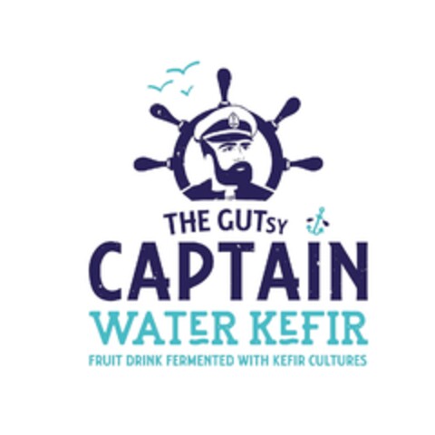 THE GUTsy CAPTAIN WATER KEFIR FRUIT DRINK FERMENTED WITH KEFIR CULTURES Logo (EUIPO, 09.09.2019)