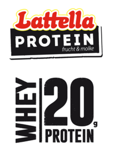 LATTELLA PROTEIN frucht&molke WHEY 20g PROTEIN Logo (EUIPO, 05.03.2020)