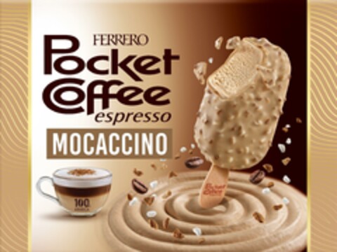 FERRERO POCKET COFFEE ESPRESSO MOCACCINO 100% ARABICA Logo (EUIPO, 24.01.2024)