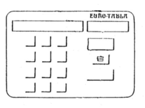 EURO-TABLA Logo (EUIPO, 09.04.1999)