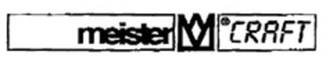 meister CRAFT Logo (EUIPO, 18.05.2001)