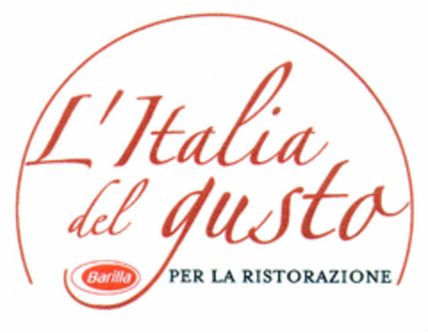 L'Italia del gusto PER LA RISTORAZIONE Barilla Logo (EUIPO, 25.01.2002)