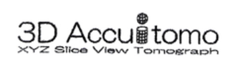 3D Accuitomo XYZ Slice View Tomograph Logo (EUIPO, 08/30/2002)