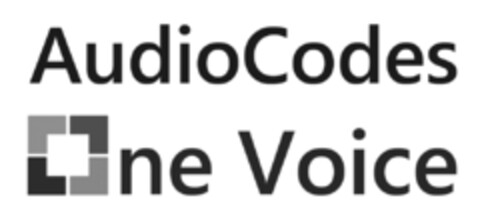 AudioCodes One Voice Logo (EUIPO, 01/22/2014)