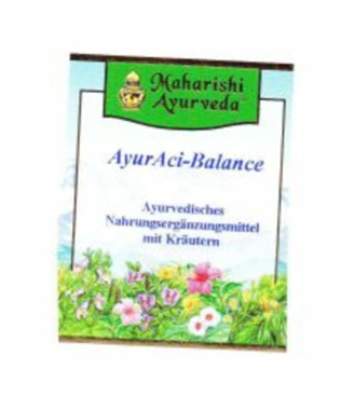 Maharishi Ayurveda AyurAci-Balance Ayurvedisches Nahrungsergänzungsmittel mit Kräutern Logo (EUIPO, 10.09.2014)
