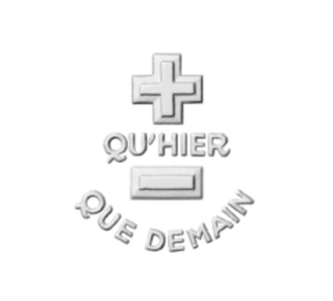 + QU'HIER - QUE DEMAIN Logo (EUIPO, 27.09.2022)