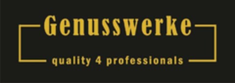 Genusswerke quality 4 professionals Logo (EUIPO, 16.05.2024)