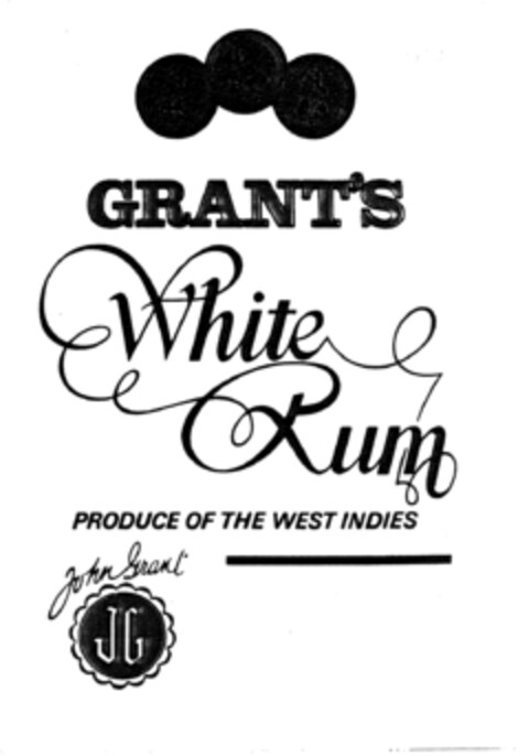 GRANT'S White Rum Logo (EUIPO, 01.04.1996)