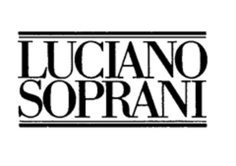 LUCIANO SOPRANI Logo (EUIPO, 11.04.2000)