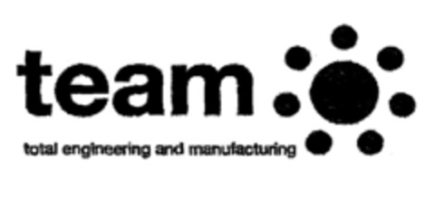 team total engineering and manufacturing Logo (EUIPO, 17.12.2001)