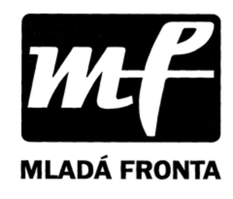 mf MLADÁ FRONTA Logo (EUIPO, 30.10.2003)