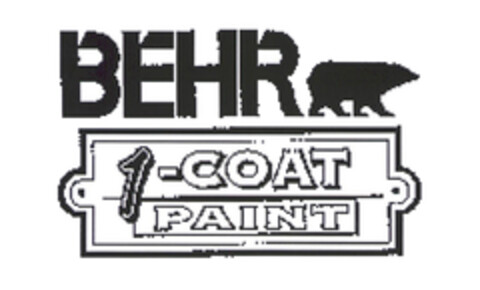 BEHR 1-COAT PAINT Logo (EUIPO, 05/25/2004)