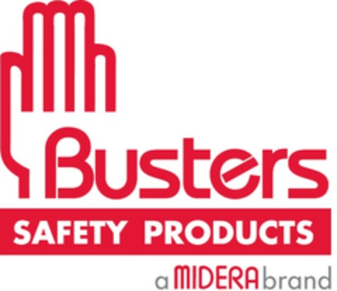 Busters SAFETY PRODUCTS a MIDERAbrand Logo (EUIPO, 06.02.2006)