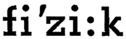 fi'zi:k Logo (EUIPO, 24.04.2007)