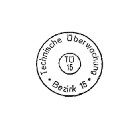 Siegel Technischer Überwachungsverein Thüringen e.V.- TÜ 15 Logo (EUIPO, 09.11.2007)