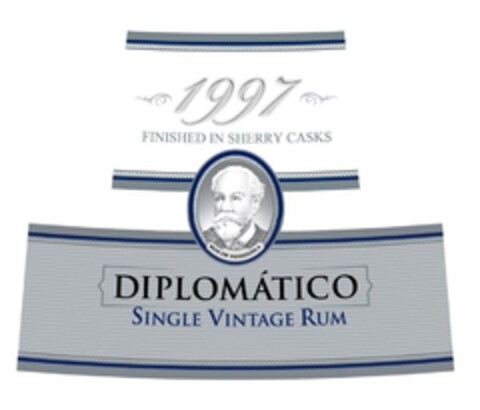 1997 FINISHED IN SHERRY CASKS DIPLOMÁTICO SINGLE VINTAGE RUM Logo (EUIPO, 07/07/2009)