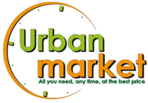 URBAN MARKET All you need, any time, at the best price Logo (EUIPO, 25.09.2013)