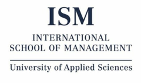 ISM INTERNATIONAL SCHOOL OF MANAGEMENT University of Applied Sciences Logo (EUIPO, 12.04.2018)