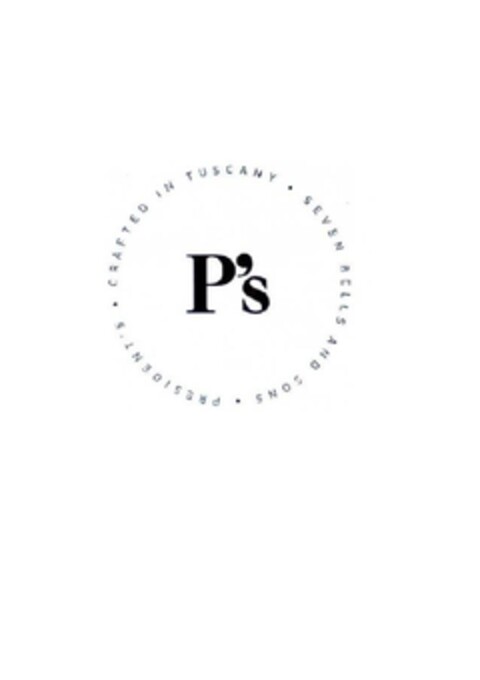 P'S PRESIDENT'S - CRAFTED IN TUSCANY- SEVEN BELLS AND SONS Logo (EUIPO, 10.05.2018)