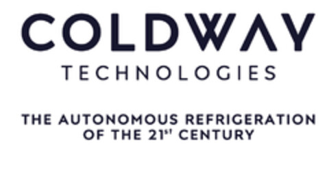 COLDWAY TECHNOLOGIES THE AUTONOMOUS REFRIGERATION OF THE 21ST CENTURY Logo (EUIPO, 13.01.2020)