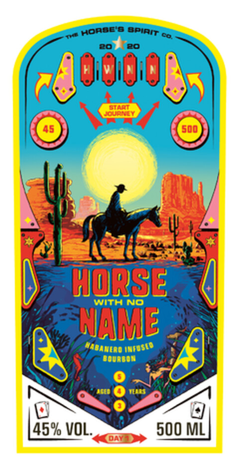 HORSE WITH NO NAME HABANERO INFUSED BOURBON Logo (EUIPO, 30.07.2020)