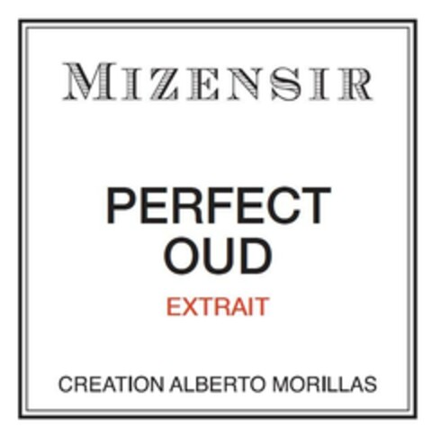 MIZENSIR PERFECT OUD EXTRAIT CREATION ALBERTO MORILLAS Logo (EUIPO, 22.02.2024)