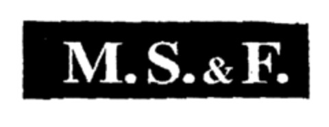 M.S.& F. Logo (EUIPO, 03.05.1996)