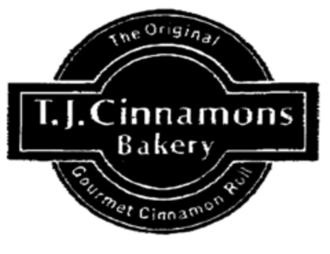 T.J. Cinnamons Bakery The Original Gourmet Cinnamon Roll Logo (EUIPO, 03.05.2000)