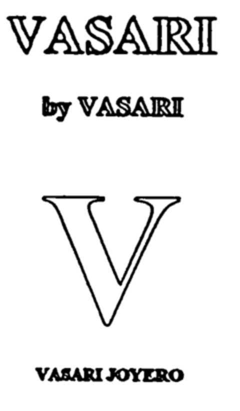 VASARI by VASARI V VASARI JOYERO Logo (EUIPO, 05.10.2001)