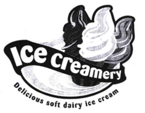 Ice creamery Delicious soft dairy ice cream Logo (EUIPO, 09/06/2003)