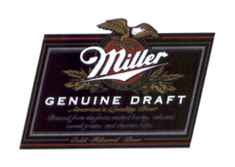Miller GENUINE DRAFT Logo (EUIPO, 31.10.2003)