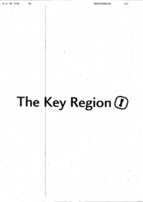 The Key Region Logo (EUIPO, 18.01.2008)