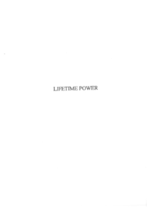 LIFETIME POWER Logo (EUIPO, 08.07.2009)