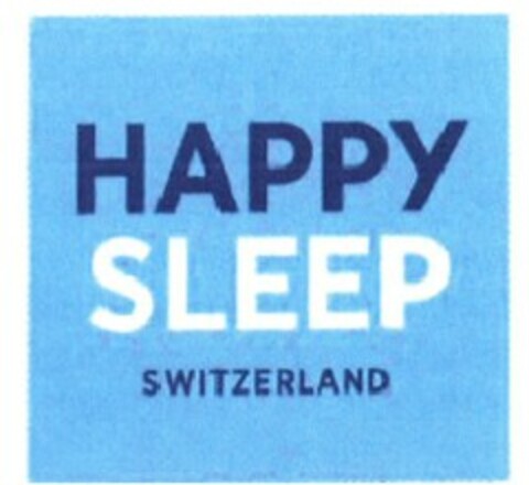 HAPPY SLEEP SWITZERLAND Logo (EUIPO, 18.08.2014)