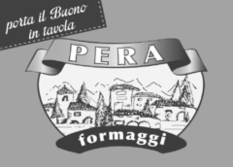 PORTA IL BUONO IN TAVOLA PERA FORMAGGI Logo (EUIPO, 05/18/2016)
