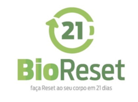 21 Bio Reset faça Reset ao seu corpo em 21 dias Logo (EUIPO, 23.11.2018)