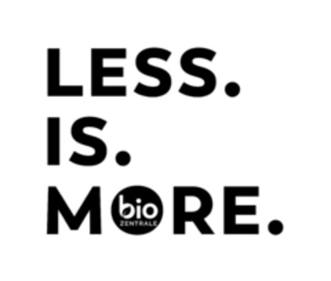 LESS IS MORE BIO ZENTRALE Logo (EUIPO, 07/06/2021)